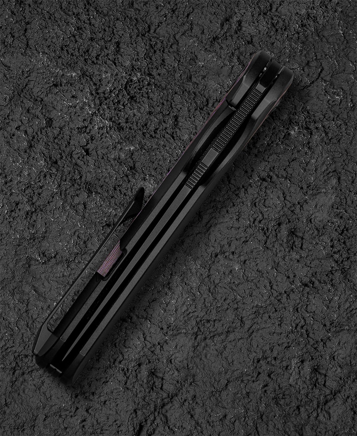 Bestech Sambac 3.62" Magnacut Black Titanium Fat Carbon Fiber Folding Knife by Ostap Hel BT2402B