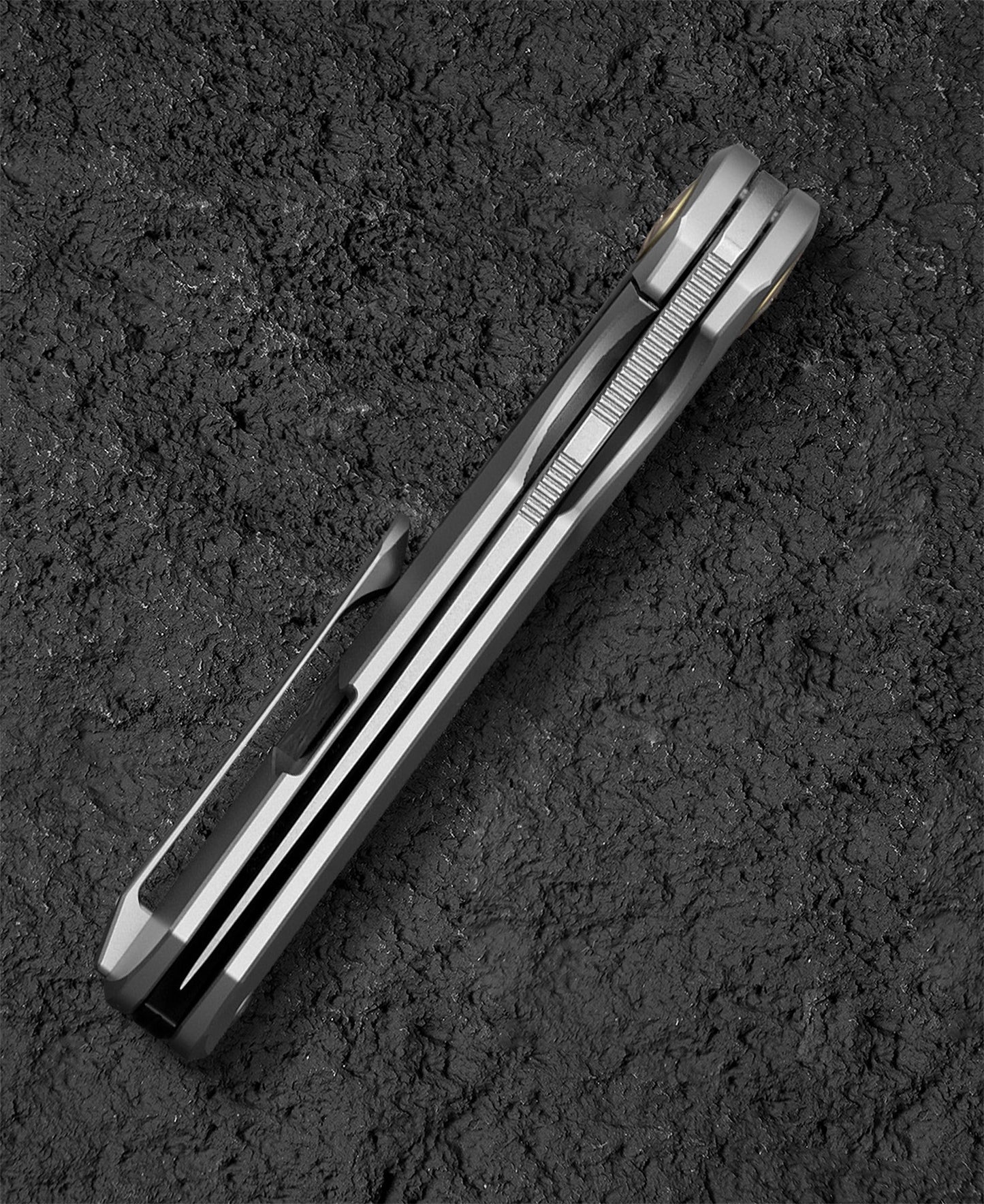 Bestech Sambac 3.62" Magnacut Titanium Marble Carbon Fiber Folding Knife by Ostap Hel BT2402C
