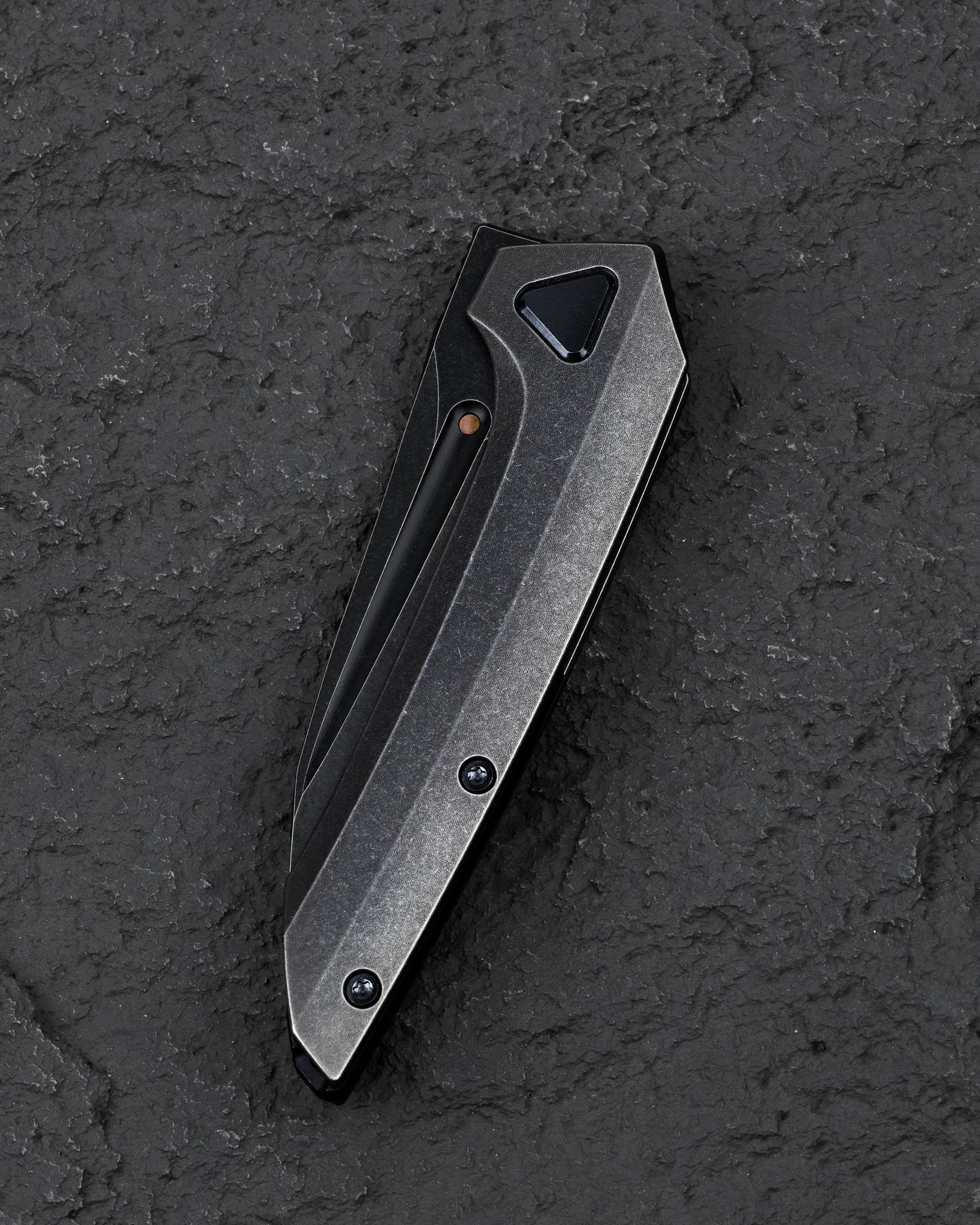 Bestech VK-Navi 3.3" Magnacut Black Bronze Stonewash Titanium Folding Knife by Vulpex BT2404A