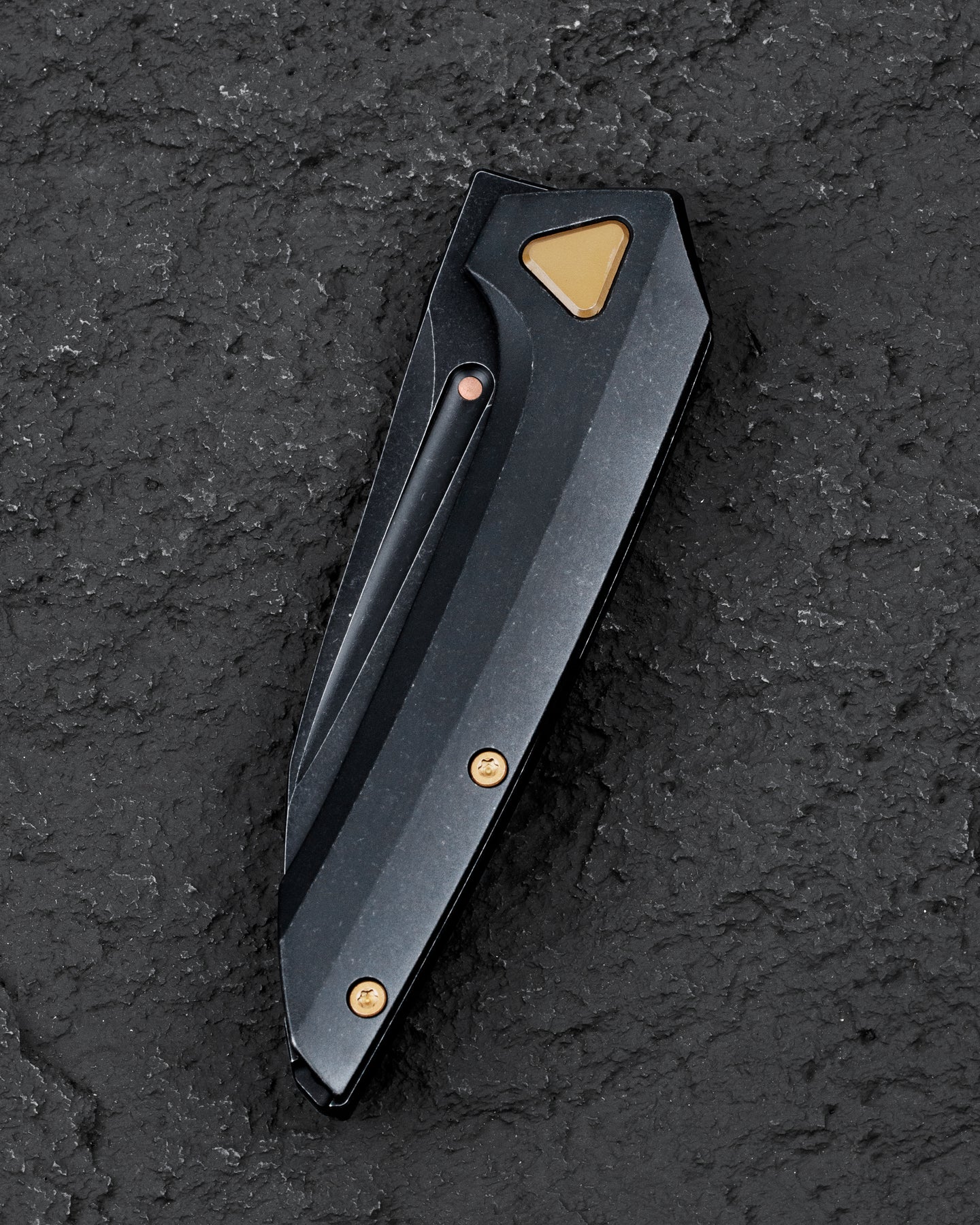 Bestech VK-Navi 3.3" Magnacut Black Stonewash Titanium Folding Knife by Vulpex BT2404E