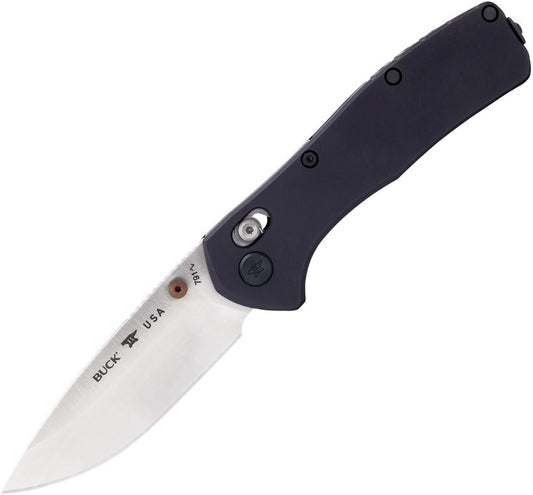 Buck 791 Range Elite 3.375" Magnacut Crossbar Lock Black Aluminium Folding Knife