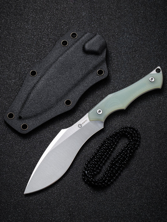 Civivi Vaquita II 3.2" Nitro V Satin Natural G10 Mini Kukri Fixed Blade Knife by Nate Matlack C047C-2