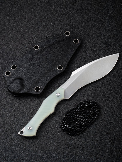 Civivi Vaquita II 3.2" Nitro V Satin Natural G10 Mini Kukri Fixed Blade Knife by Nate Matlack C047C-2
