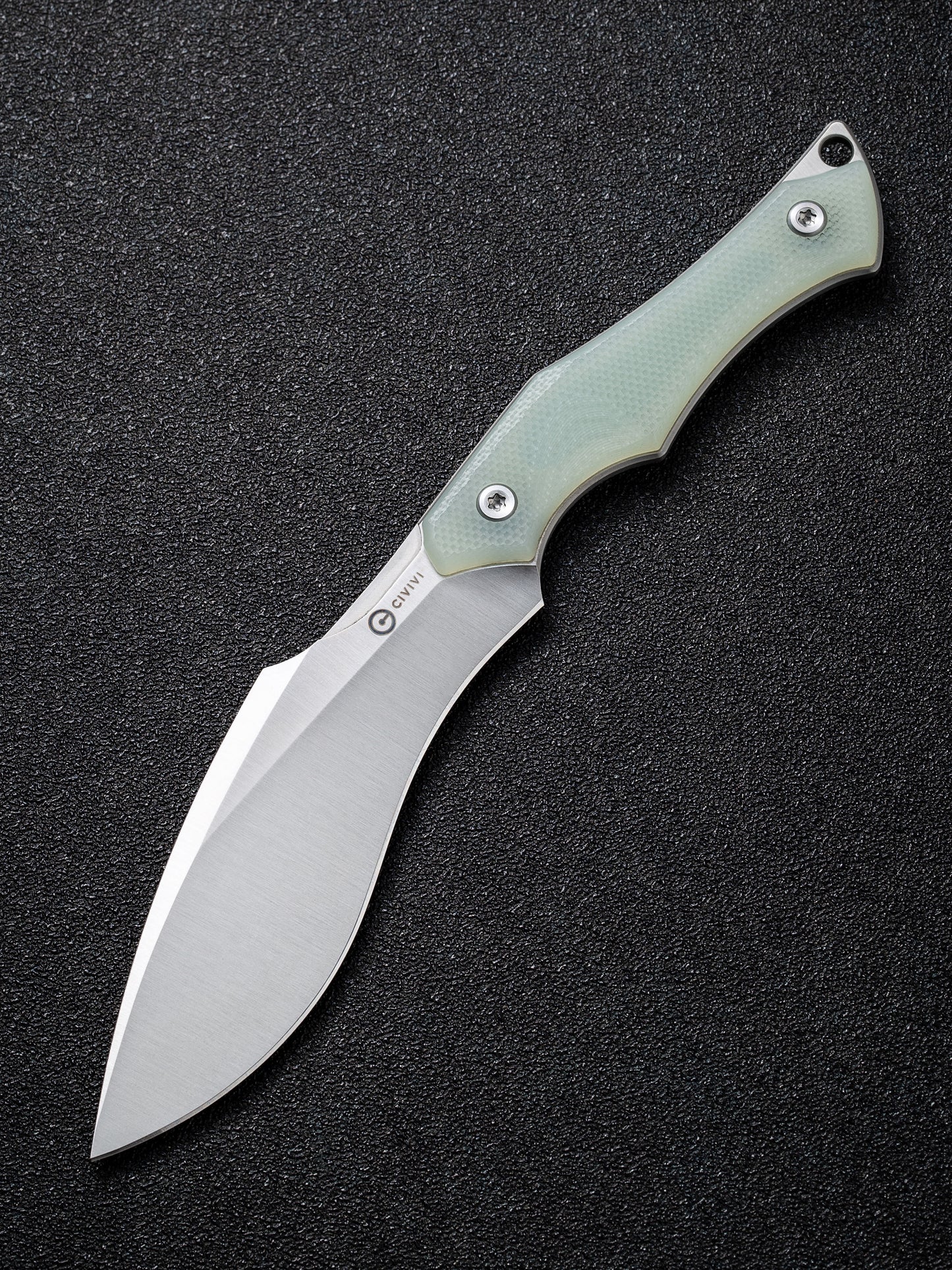 Civivi Vaquita II 3.2" Nitro V Satin Natural G10 Mini Kukri Fixed Blade Knife by Nate Matlack C047C-2