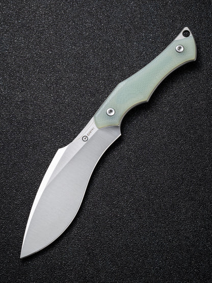 Civivi Vaquita II 3.2" Nitro V Satin Natural G10 Mini Kukri Fixed Blade Knife by Nate Matlack C047C-2