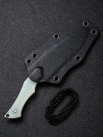 Civivi Vaquita II 3.2" Nitro V Satin Natural G10 Mini Kukri Fixed Blade Knife by Nate Matlack C047C-2