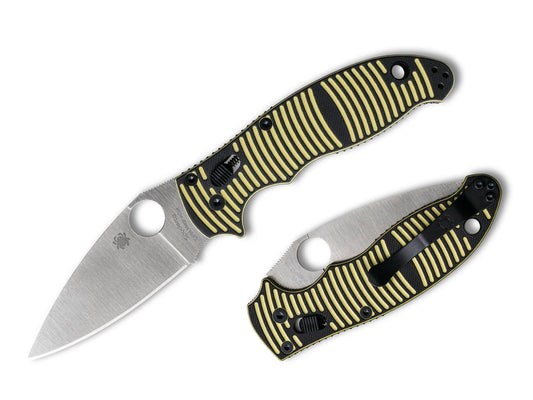 Spyderco Manix 2 Salt 3.37" CPM Magnacut Yellow/Black G-10 Folding Knife C101GBKYLMCP2
