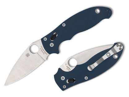 Spyderco Manix 2 3.37" CPM SPY27 Cobalt Blue G10 Folding Knife C101GPCBL2