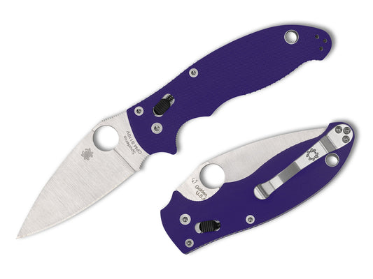 Spyderco Manix 2 CPM S110V Dark Blue G-10 Folding Knife C101GPDBL2