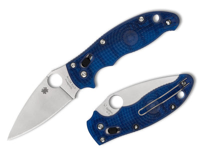 Spyderco Manix 2 Lightweight 3.37" CTS BD1N Dusk Blue FRCP Folding Knife C101PBL2