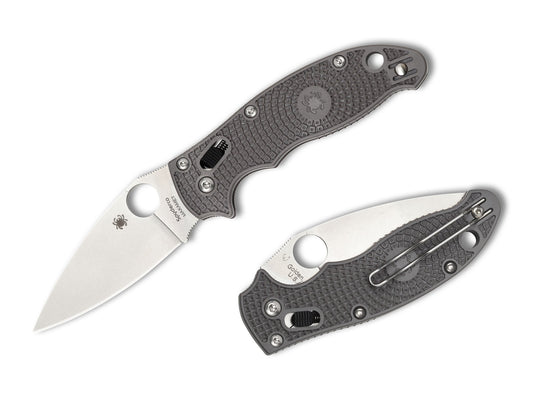 Spyderco Manix 2 Lightweight 3.37" Maxamet Grey FRCP Folding Knife C101PGY2