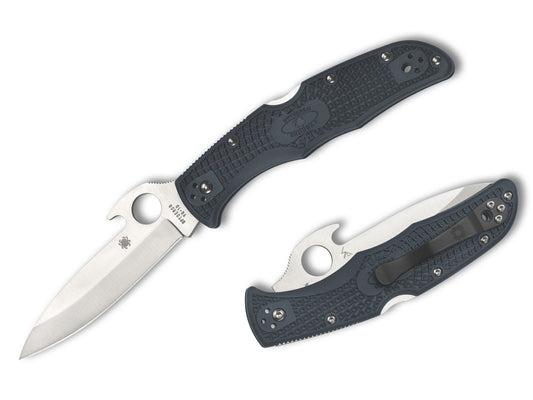 Spyderco Endura 4 Emerson Wave 3.8" VG-10 Grey FRN Folding Knife C10PGYW