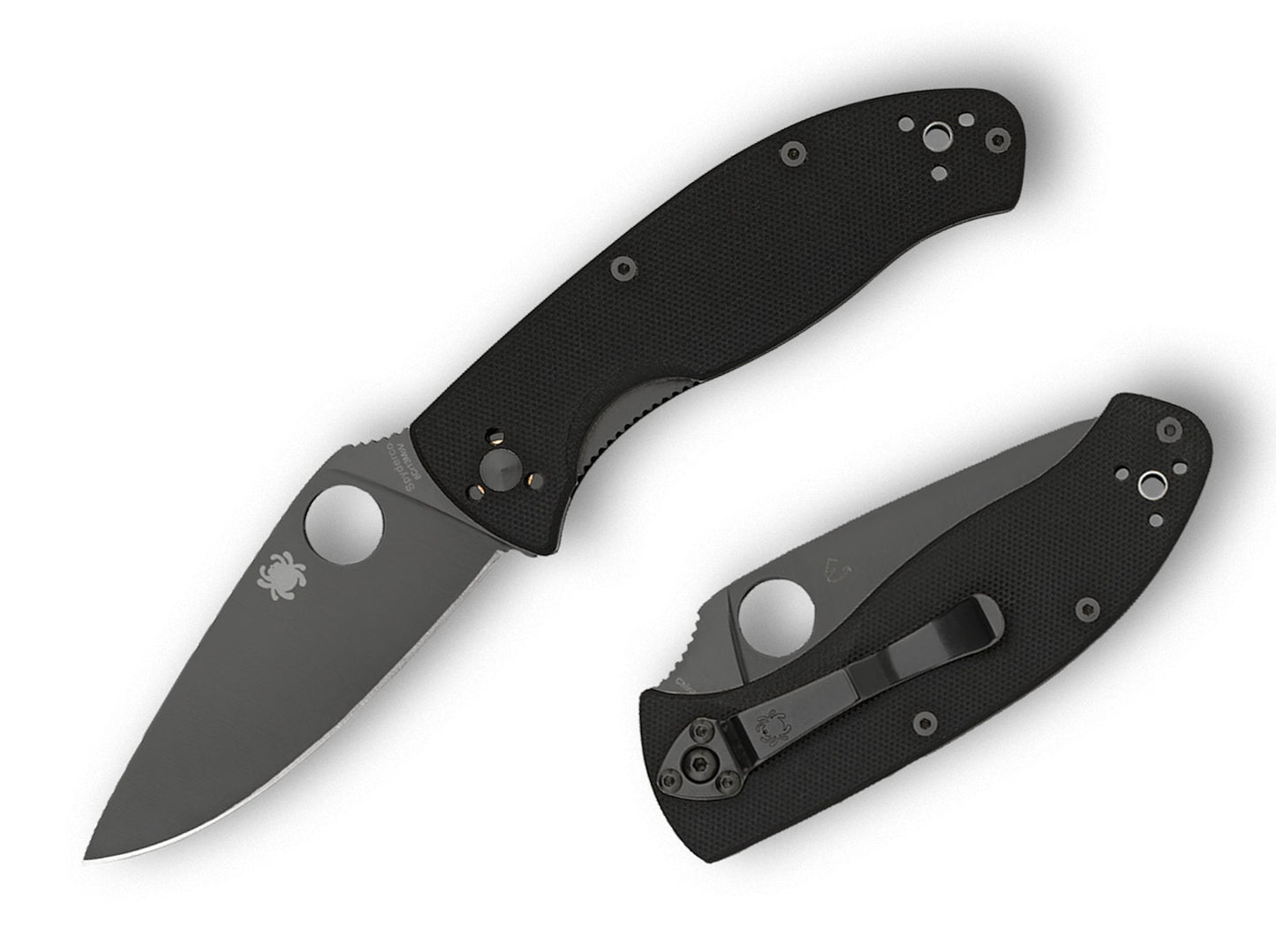 Spyderco Tenacious 3.39" Black 8Cr13MoV G-10 Folding Knife C122GBBKP