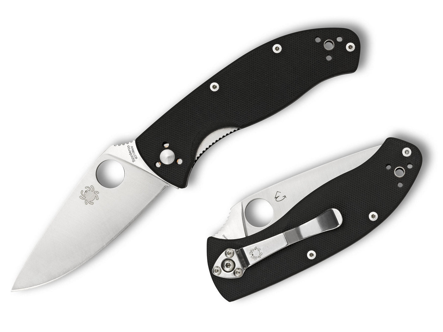 Spyderco Tenacious 3.39" 8Cr13MoV G-10 Folding Knife C122GP