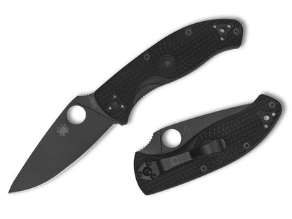 Spyderco Tenacious Lightweight 3.39" Black 8Cr13MoV FRN Folding Knife C122PBBK