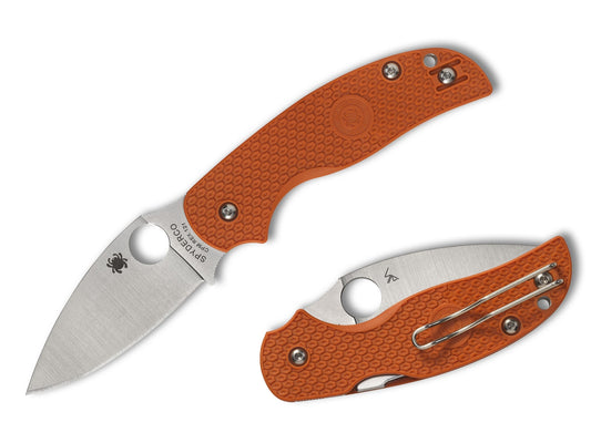Spyderco Sage 5 Lightweight 3" CPM REX 121 Burnt Orange FRN Folding Knife C123BORP