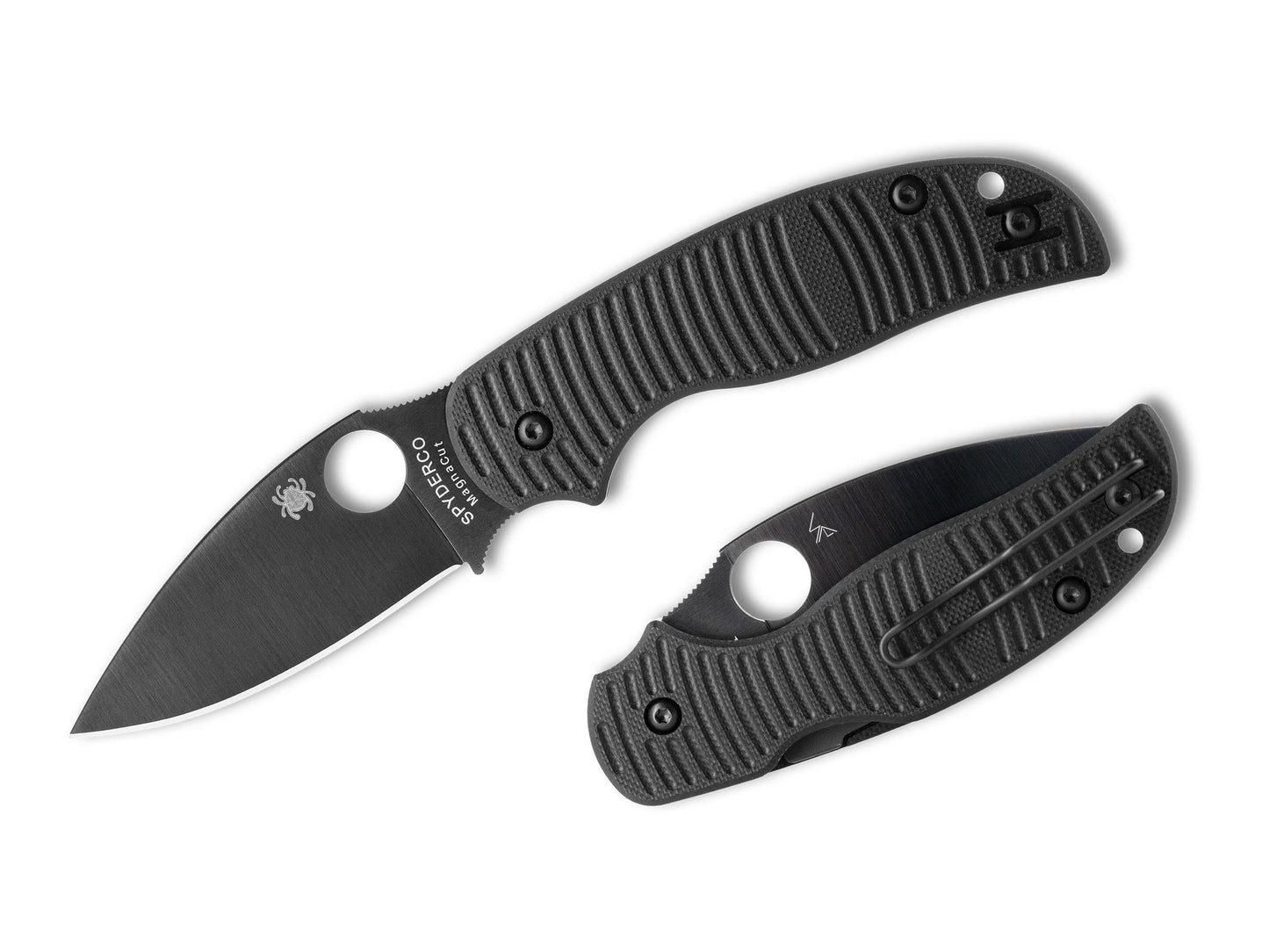 Spyderco Sage 5 Salt 3" CPM Magnacut Black DLC G-10 Folding Knife C123GPBKMCBK