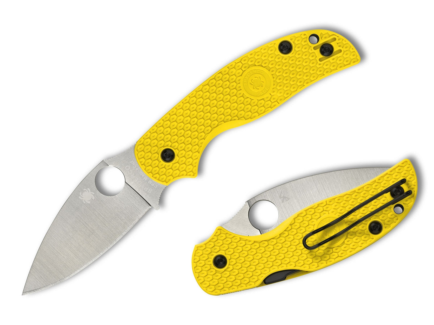 Spyderco Sage 5 Salt 3" CPM Magnacut Yellow FRN Folding Knife C123PYL