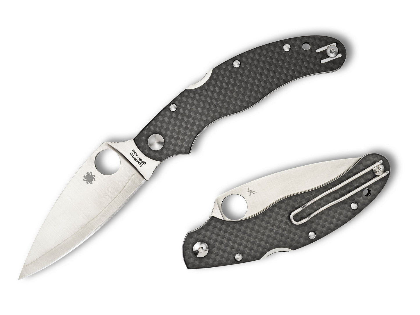Spyderco Caly 3.5 Laminated ZDP189 Carbon Fiber Folding Knife C144CFPE