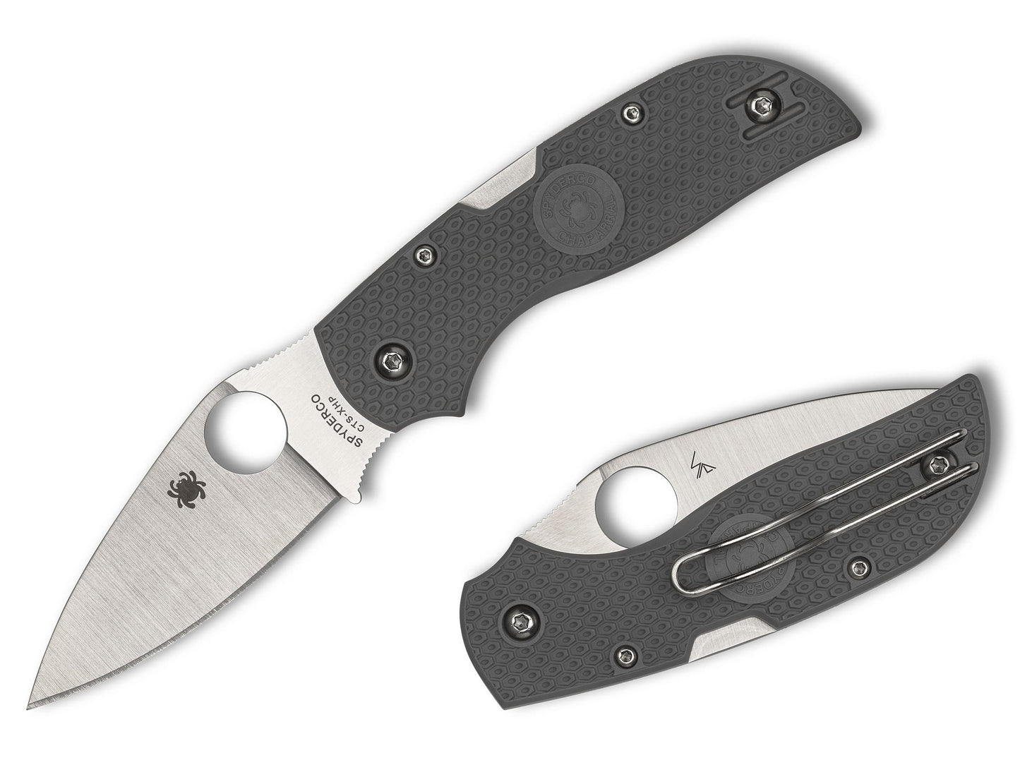 Spyderco Chaparral Lightweight 2.8" CTS XHP Gray FRN Folding Knife C152PGY