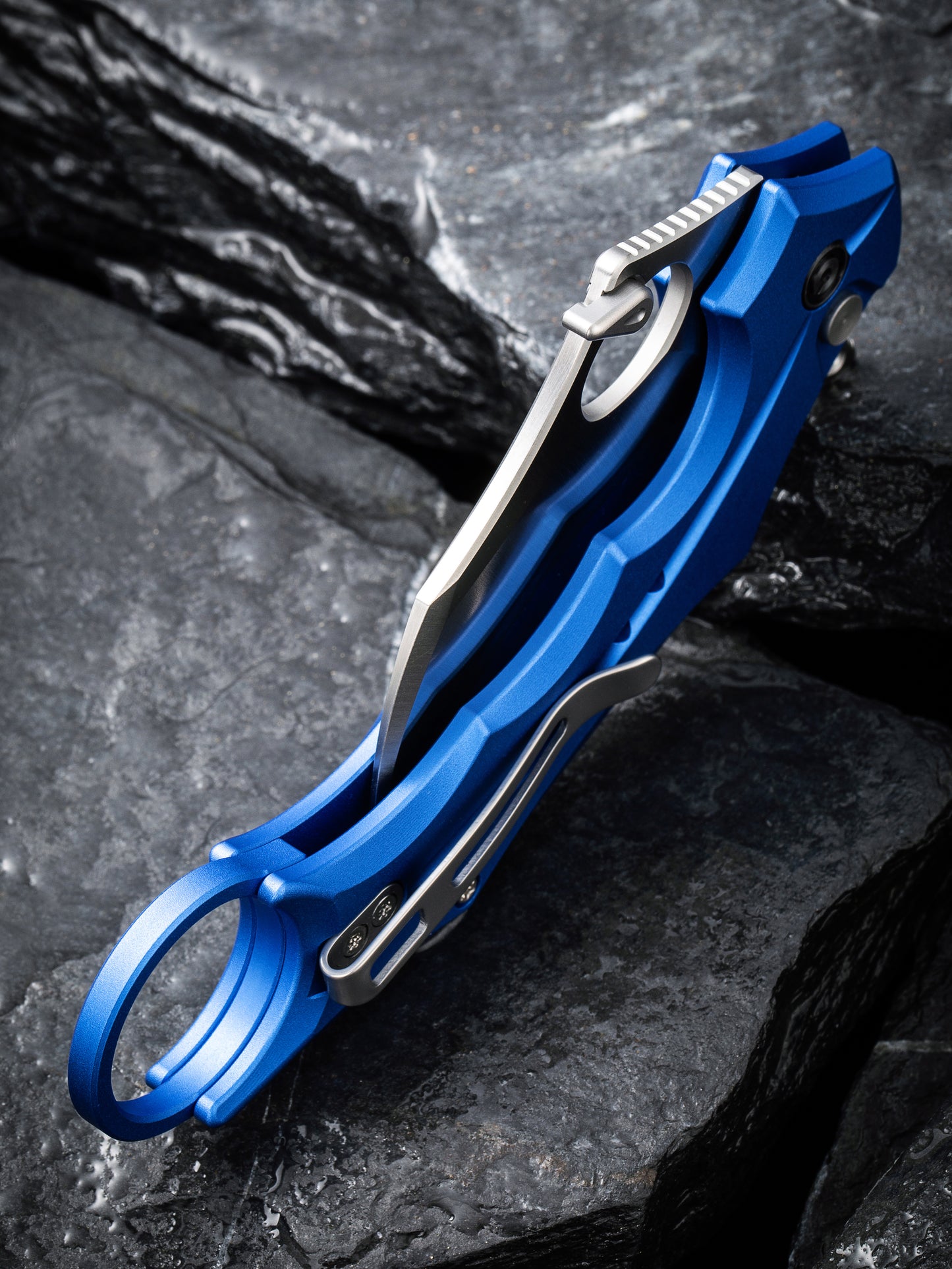 Civivi Incisor 2.02" Nitro-V Bright Blue Aluminium Karambit Folding Knife C16016B-2
