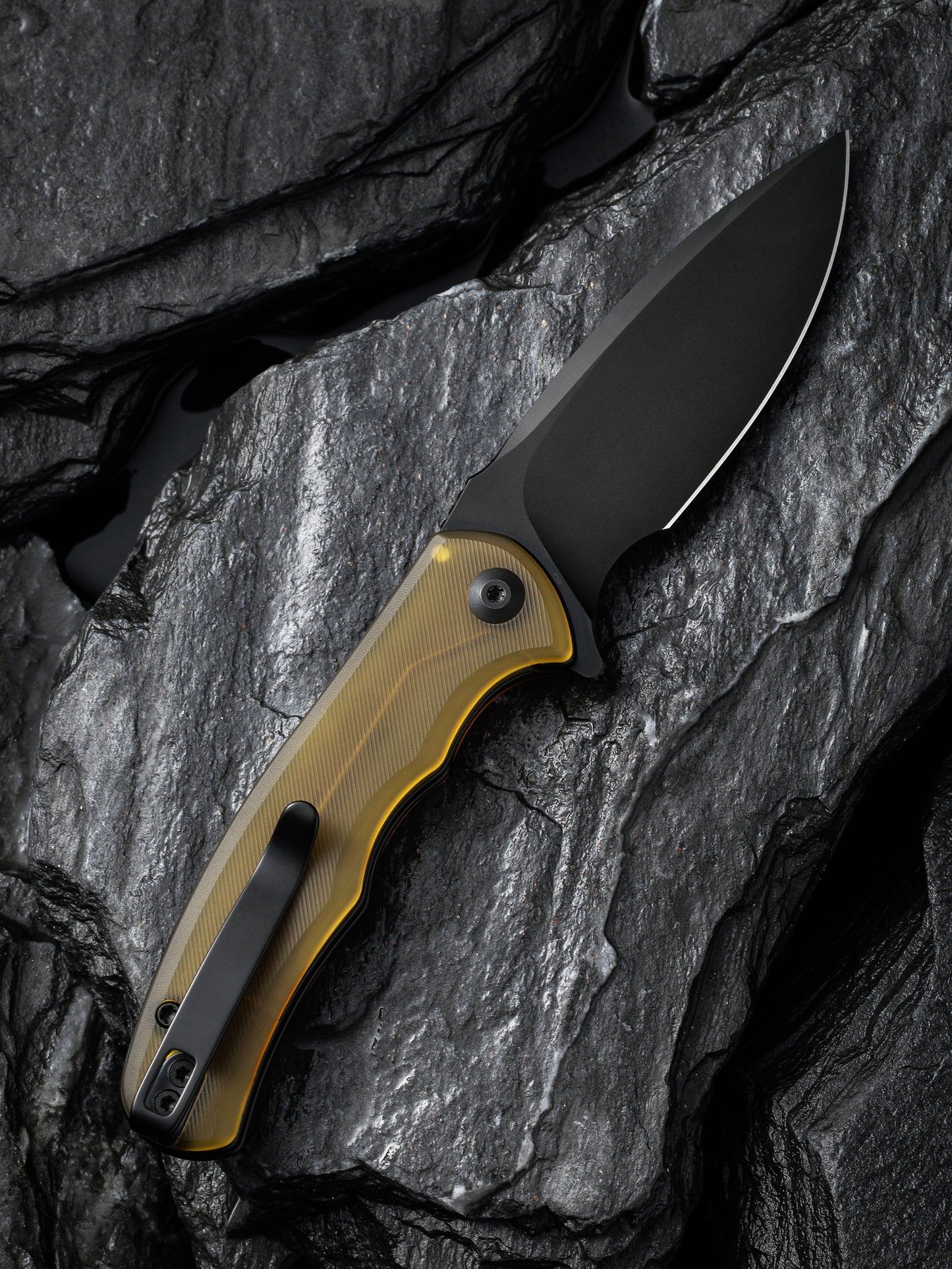 Civivi Mini Praxis 2.98" D2 Black Bead Blasted Ultem Folding Knife C18026C-5
