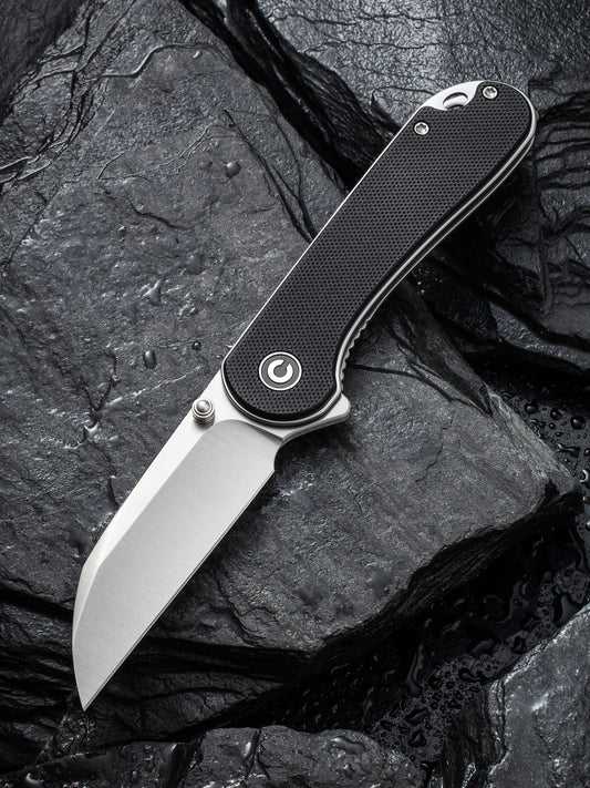 Civivi Elementum Wharncliffe 2.97" Nitro-V Black G-10 Folding Knife C18062AF-1