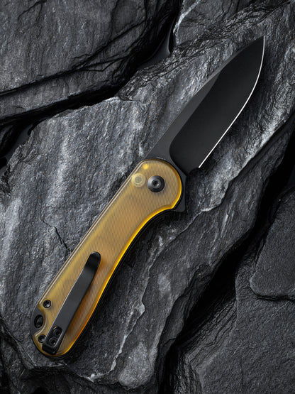 Civivi Elementum II Button Lock 2.96" Nitro-V Black Bead Blasted Ultem Folding Knife C18062P-8