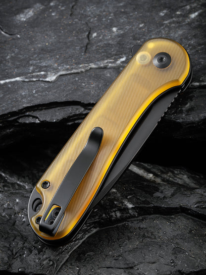 Civivi Elementum II Button Lock 2.96" Nitro-V Black Bead Blasted Ultem Folding Knife C18062P-8
