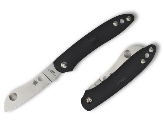 Spyderco Roadie 2.09" N690Co Black Slipjoint Folding Knife C189PBK Made in Italy
