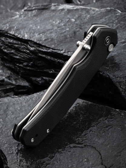 Civivi Brazen Tanto Button Lock 3.46" Sandvik 14C28N Black G10 Knife C19059C-1