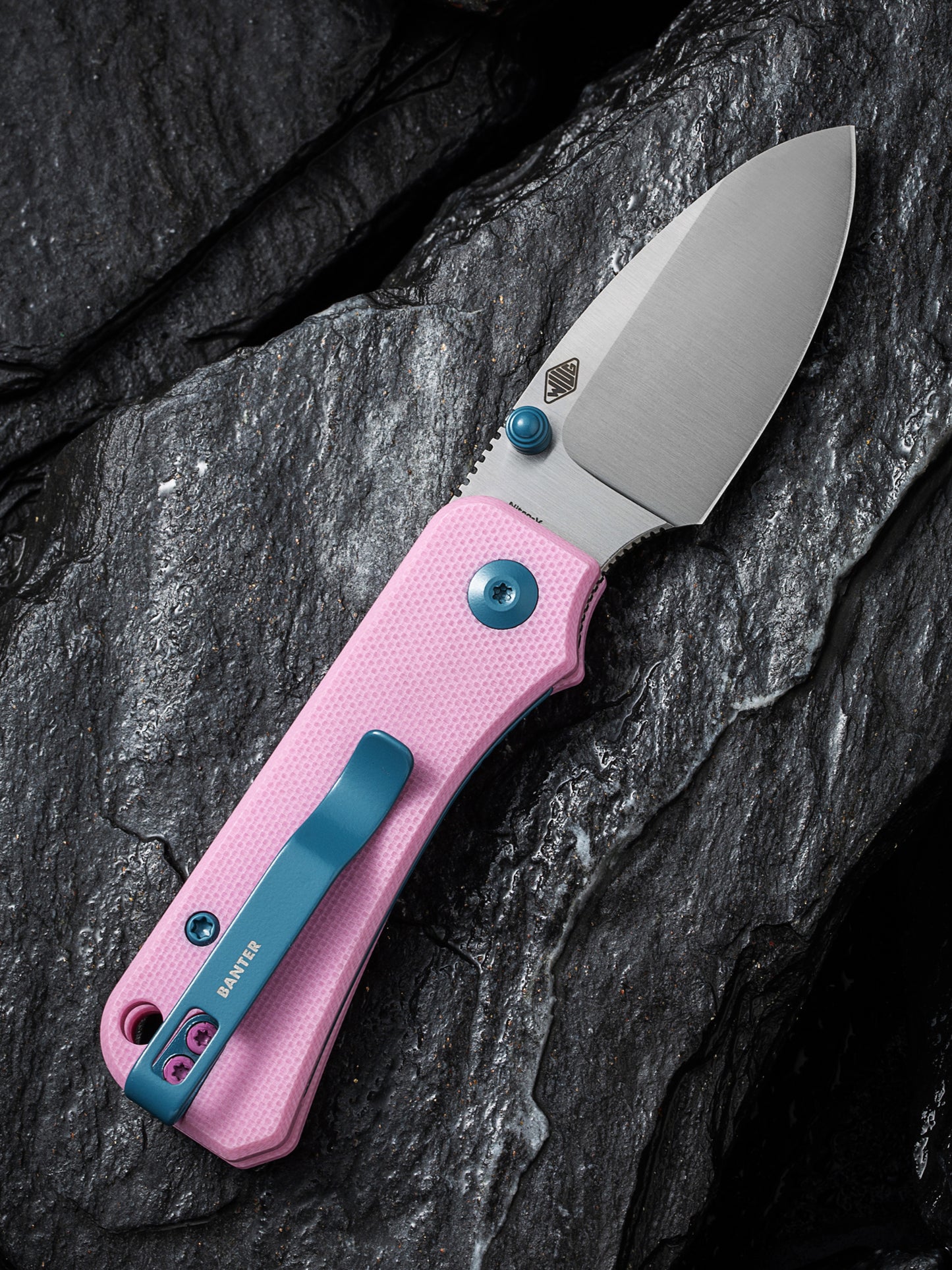 Civivi Baby Banter 2.34" Nitro-V Pink G10 Folding Knife C19068S-10
