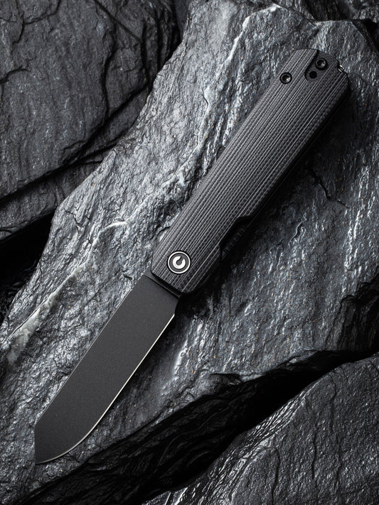Civivi Sendy 2.83" Nitro-V Milled Black G10 Folding Knife by Ben Peterson C21004B-2