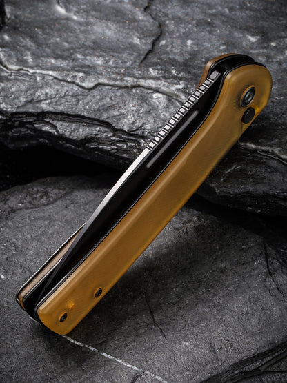 Civivi Conspirator 3.48" Nitro-V Black Bead Blasted Ultem Button Lock Folding Knife C21006-6