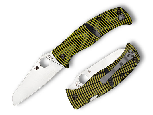 Spyderco Caribbean 3.7" Rustproof LC200N Sheepsfoot G10 Folding Knife C217GPSF