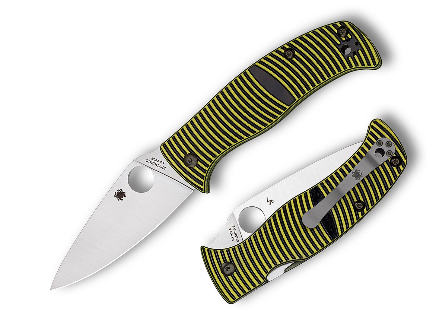 Spyderco Caribbean 3.7" Rustproof LC200N Leaf G10 Folding Knife C217GP