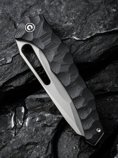 Civivi Spiny Dogfish 3.47" Sandvik 14C28N Black G10 Folding Knife by Gavko C22006-1