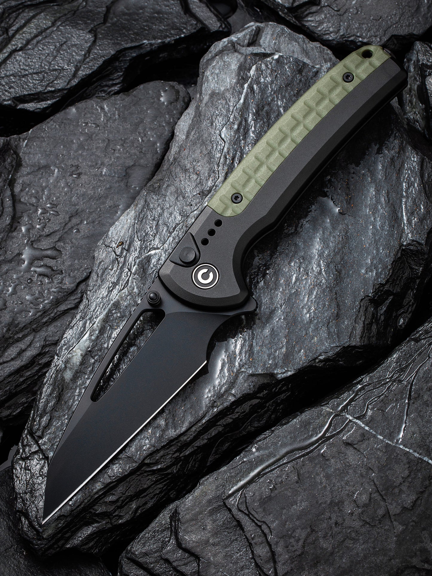 Civivi Sentinel Strike 3.7" K110 Black/OD Green Aluminium Folding Knife C22025B-3