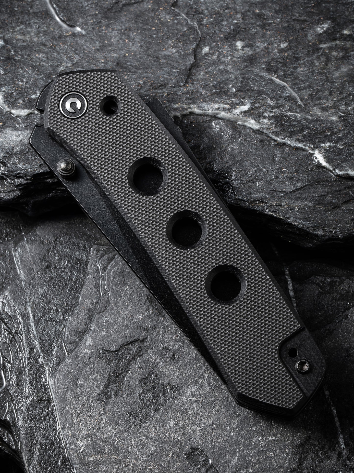 Civivi Vision FG 3.54" Nitro-V Black G10 Folding Knife by Snecx C22036-1