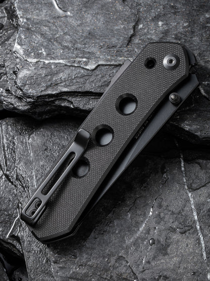Civivi Vision FG 3.54" Nitro-V Black G10 Folding Knife by Snecx C22036-1