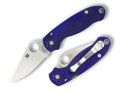 Spyderco Para 3 2.93" CPM S110V Dark Blue G-10 Folding Knife C223GPDBL
