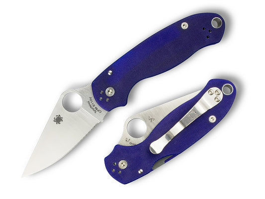 Spyderco Para 3 2.93" CPM S110V Dark Blue G-10 Folding Knife C223GPDBL