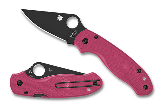 Spyderco Para 3 Lightweight Pink DLC 2.93" CTS BD1N FRN Folding Knife C223PPNBK