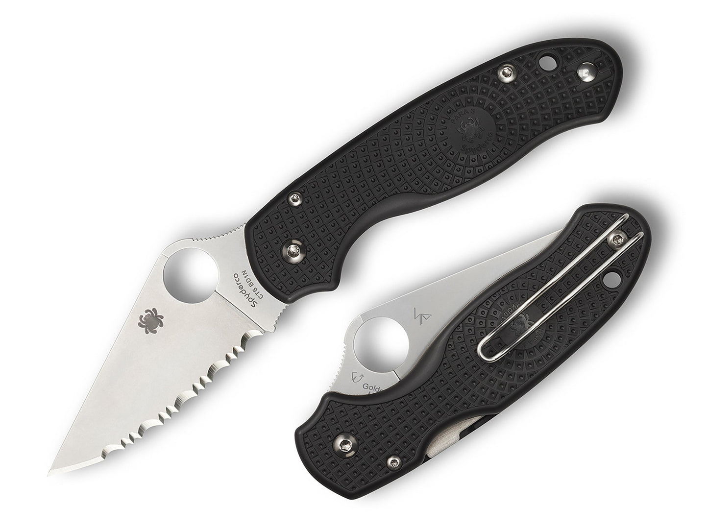 Spyderco Para 3 Lightweight 2.93" CTS BD1N SpyderEdge FRN Folding Knife C223SBK