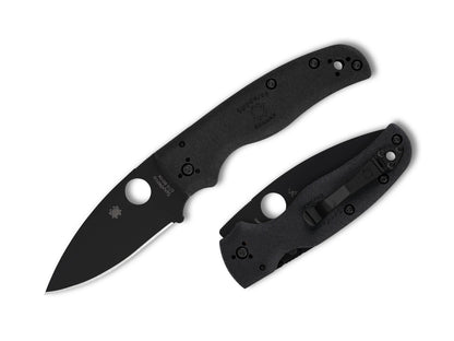 Spyderco Shaman Lightweight 3.58" CTS BD1 DLC Black FRN Folding Knife C229PBBK