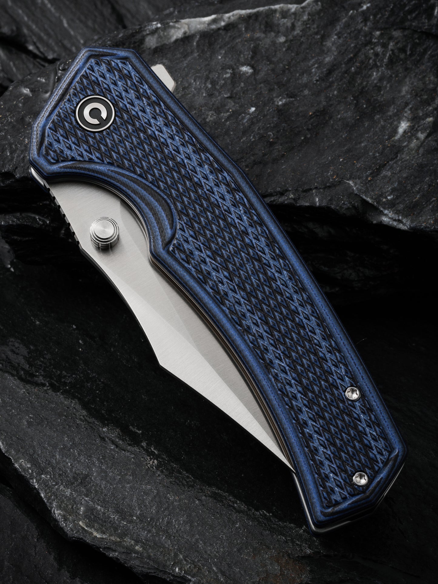 Civivi Vexillum 3.81" Nitro-V Blue/Black Layered G10 Folding Knife C23003D-3