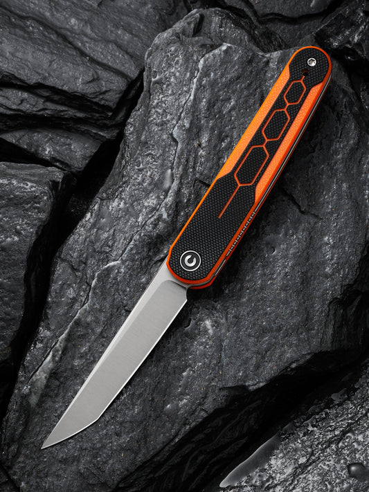 Civivi KwaiQ 2.97" Nitro-V Orange /Black G10 Folding Knife by Rafal Brzeski C23015-2