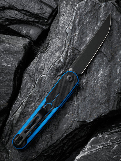 Civivi KwaiQ 2.97" Nitro-V Black Blue/Black G10 Folding Knife by Rafal Brzeski C23015-3