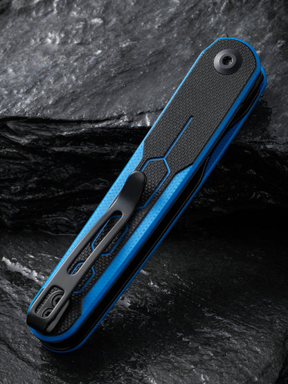 Civivi KwaiQ 2.97" Nitro-V Black Blue/Black G10 Folding Knife by Rafal Brzeski C23015-3