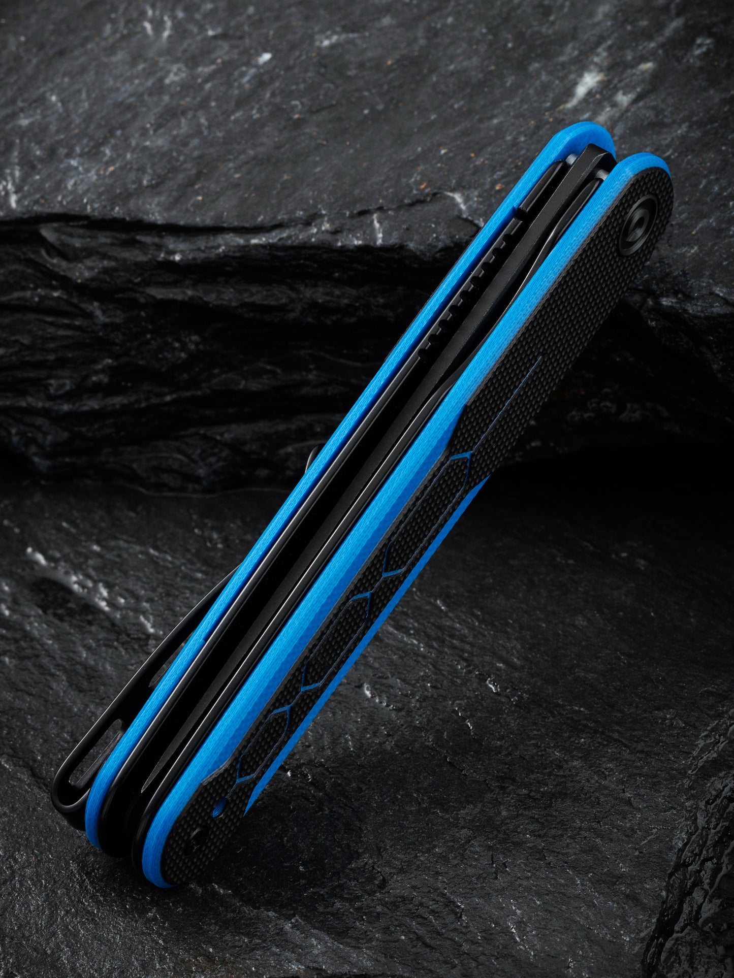 Civivi KwaiQ 2.97" Nitro-V Black Blue/Black G10 Folding Knife by Rafal Brzeski C23015-3